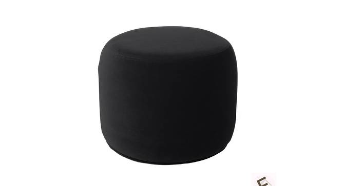 Serie O Pouffe in Black Colour (Black) by Urban Ladder - Front View Design 1 - 629769