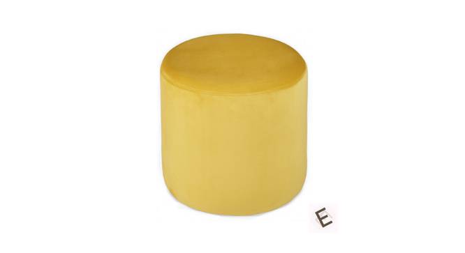 Serie O Pouffe in Daisy Yellow Colour (Prime Daisy Yellow) by Urban Ladder - Front View Design 1 - 629770