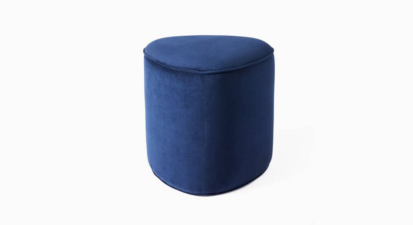 Tri Series Pouffe in Blue Colour Urban Ladder