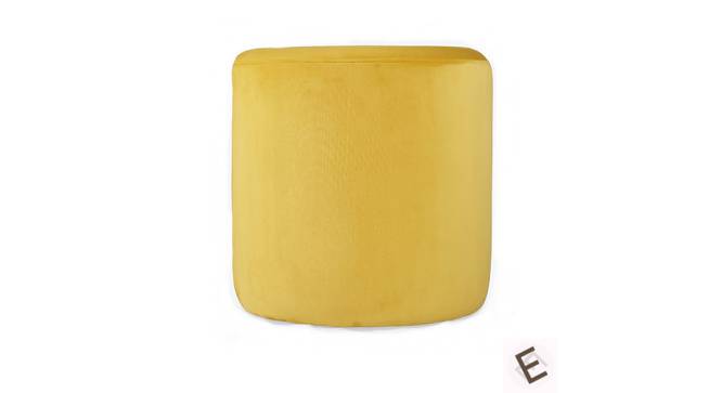 Serie O Pouffe in Daisy Yellow Colour (Prime Daisy Yellow) by Urban Ladder - Cross View Design 1 - 629775