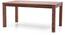 Brighton Large - Oribi 6 Seater Dining Table Set (With Upholstered Bench) (Teak Finish, Wheat Brown) by Urban Ladder - Cross View Design 1 - 62978