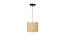 Wallace Yellow Cotton Hanging Light (Yellow) by Urban Ladder - Ground View Design 1 - 629868