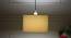 Russell White Cotton Hanging Light (White) by Urban Ladder - Design 1 Side View - 630052