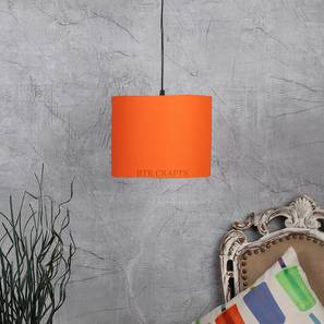 Ceiling Lights In Gurgaon Design Victor Orange Cotton Hanging Light (Orange)