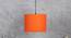 Victor Orange Cotton Hanging Light (Orange) by Urban Ladder - Front View Design 1 - 630324