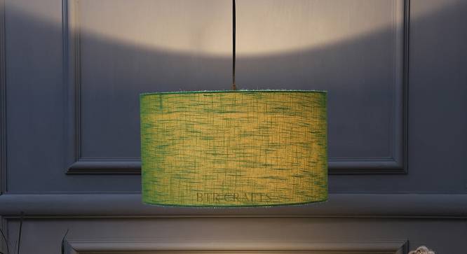 Quincy Green Cotton Hanging Light (Green) by Urban Ladder - Design 1 Side View - 630346