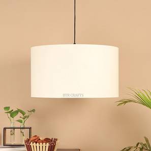 Pendant Lights Design Murphy Cream Cotton Hanging Light (Beige)