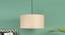 Dennis Natural Cotton Hanging Light (Brown) by Urban Ladder - Front View Design 1 - 630513