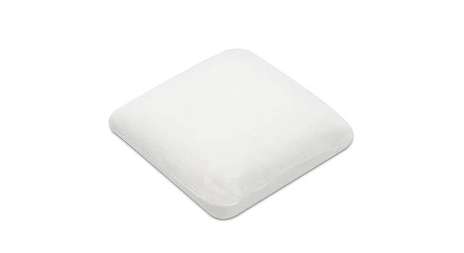 Clementine White Solid   18 x 18 Inches Polyester Cushion (White) by Urban Ladder - Front View Design 1 - 630610