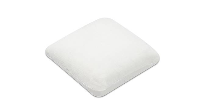 Karsyn White Solid   20 x 20 Inches Polyester Cushion (White) by Urban Ladder - Front View Design 1 - 630612