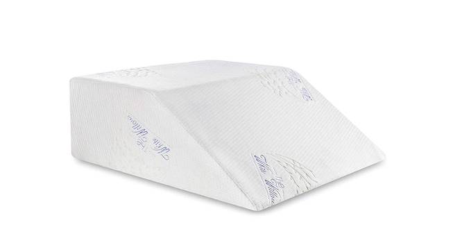 Emberly White Floral   24 x 21 Inches Bamboo Pillow (White) by Urban Ladder - Front View Design 1 - 630695