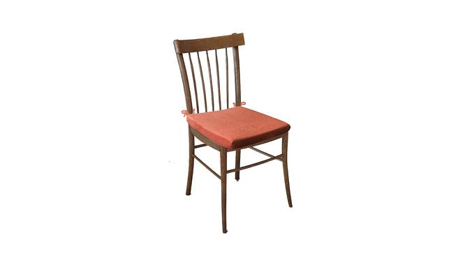 Oaklyn Orange  Solid   16 x 16 Inches Polyester Chair Pad (Orange) by Urban Ladder - Front View Design 1 - 630697