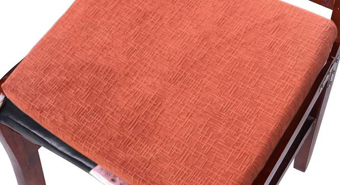 Oaklyn Orange  Solid   16 x 16 Inches Polyester Chair Pad (Orange) by Urban Ladder - Design 1 Side View - 630710