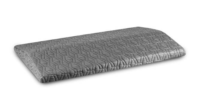Jemma Grey  Geometric  28 x 16 Inches Polyester Floor Cushion (Grey) by Urban Ladder - Design 1 Side View - 630798