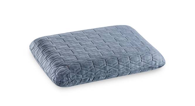 Kelsey Grey Geometric  22 x 17 Inches Polyester Pillow (Grey) by Urban Ladder - Design 1 Side View - 630860