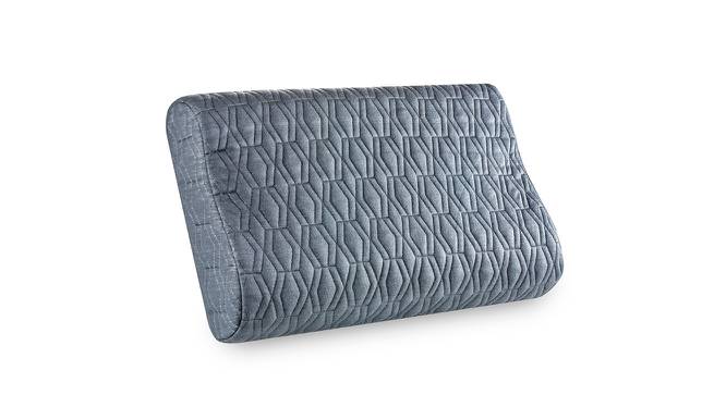 Sierra Grey Geometric  19 x 10 Inches Polyester Pillow (Grey) by Urban Ladder - Design 1 Side View - 630868