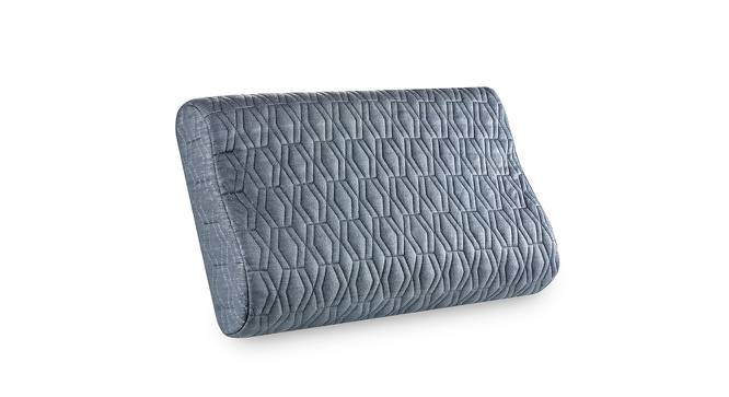 Miranda Grey Geometric  20 x 13 Inches Polyester Pillow (Grey) by Urban Ladder - Design 1 Side View - 630869