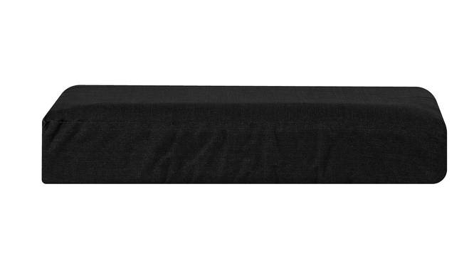 Justice  Black Solid   18 x 18 Inches Polyester Chair Pad (Black) by Urban Ladder - Design 1 Side View - 630943