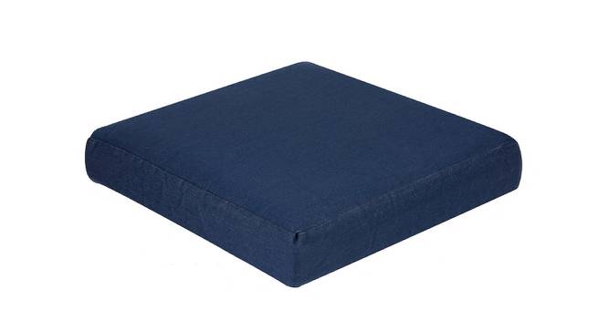 Cecelia Blue Solid   16 x 16 Inches Polyester Chair Pad (Blue) by Urban Ladder - Design 1 Side View - 630945