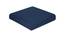 Cecelia Blue Solid   16 x 16 Inches Polyester Chair Pad (Blue) by Urban Ladder - Design 1 Side View - 630945