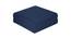 Gloria Blue Solid   16 x 16 Inches Polyester Chair Pads (Blue) by Urban Ladder - Design 1 Side View - 630946