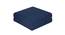 Virginia Blue Solid   18 x 18 Inches Polyester Chair Pads (Blue) by Urban Ladder - Design 1 Side View - 630948
