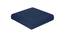 Gloria Blue Solid   16 x 16 Inches Polyester Chair Pads (Blue) by Urban Ladder - Ground View Design 1 - 630960