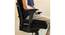 Justice  Black Solid   18 x 18 Inches Polyester Chair Pad (Black) by Urban Ladder - Rear View Design 1 - 630970
