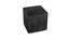 Henley  Black Solid   15 x 15 Inches Velvet Floor Cushion (Black) by Urban Ladder - Front View Design 1 - 631007