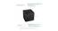 Henley  Black Solid   15 x 15 Inches Velvet Floor Cushion (Black) by Urban Ladder - Design 1 Dimension - 631073