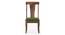 Fabio Solid Wood Dining Chair - Set of 2 (Teak Finish, Matty Olive) by Urban Ladder - Design 1 Side View - 631393