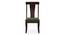 Fabio Solid Wood Dining Chair - Set of 2 (Mahogany Finish, Matty Olive) by Urban Ladder - Design 1 Side View - 631395