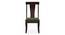 Fabio Solid Wood Dining Chair - Set of 2 (Mahogany Finish, Matty Olive) by Urban Ladder - Design 1 Side View - 631395