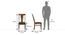 Fabio Solid Wood Dining Chair - Set of 2 (Teak Finish, Matty Olive) by Urban Ladder - Image 1 Design 1 - 631415