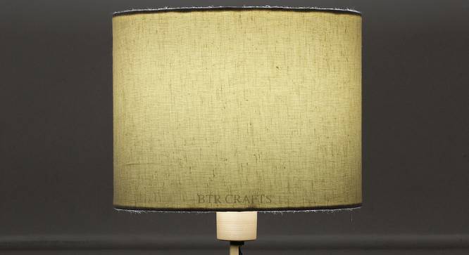 Keira Drum Shaped Cotton Lamp Shade in Yellow Colour (Yellow) by Urban Ladder - Design 1 Side View - 631449