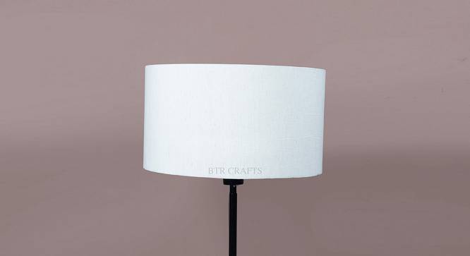 Ari Drum Shaped Cotton Lamp Shade in White Colour (White) by Urban Ladder - Front View Design 1 - 631536