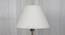 Cayden Conical Shaped Cotton Lamp Shade in White Colour (White) by Urban Ladder - Front View Design 1 - 631547