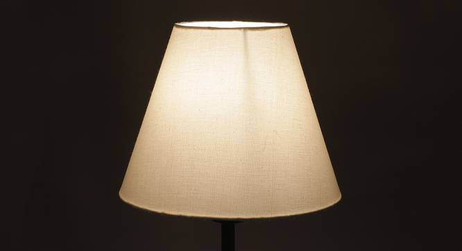 Jayda Conical Shaped Cotton Lamp Shade in White Colour (White) by Urban Ladder - Design 1 Side View - 631555