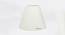 Jayda Conical Shaped Cotton Lamp Shade in White Colour (White) by Urban Ladder - Ground View Design 1 - 631570