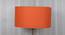Rohan Drum Shaped Cotton Lamp Shade in Orange Colour (Orange) by Urban Ladder - Front View Design 1 - 631720