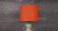 Liana Drum Shaped Cotton Lamp Shade in Orange Colour (Orange) by Urban Ladder - Front View Design 1 - 631796