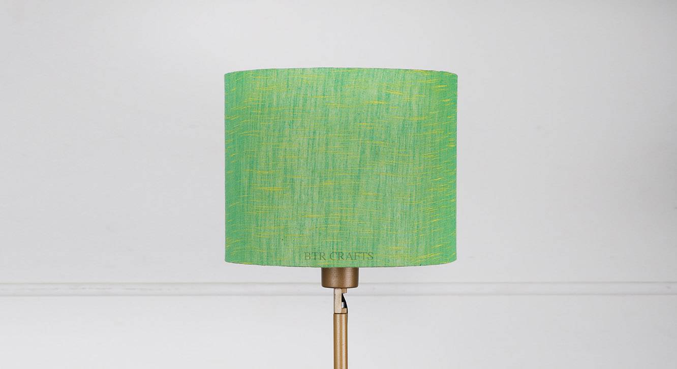 Fabric Lamp Shade in Green Colour Urban Ladder