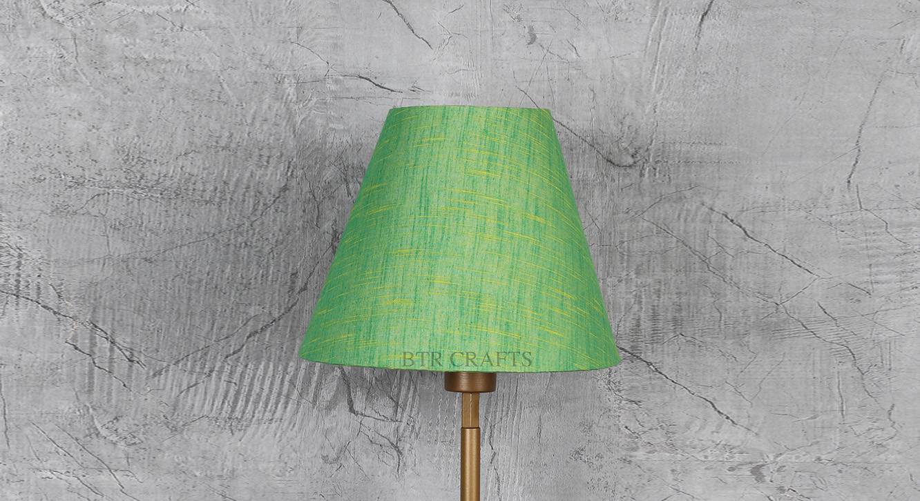 Fabric Lamp Shade in Green Colour Urban Ladder