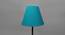Willa Conical Shaped Cotton Lamp Shade in Blue Colour (Blue) by Urban Ladder - Front View Design 1 - 631807