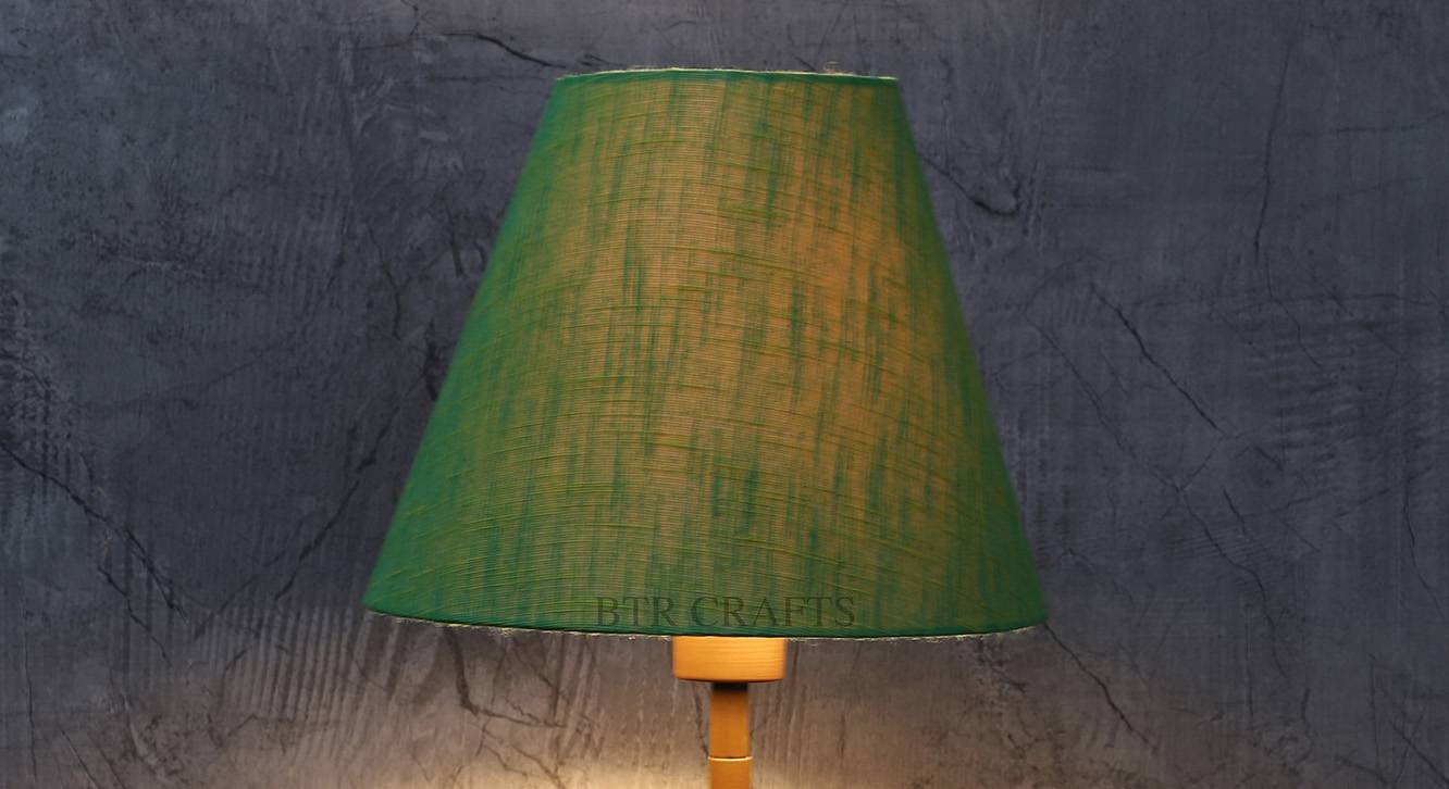 Fabric Lamp Shade in Green Colour Urban Ladder