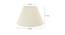 Leon Conical Shaped Cotton Lamp Shade in Beige Colour (Beige) by Urban Ladder - Design 1 Dimension - 631982