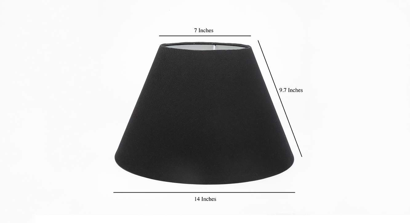 Fabric Lamp Shade in Black Colour Urban Ladder