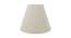 Zachary Conical Shaped Cotton Lamp Shade in Beige Colour (Beige) by Urban Ladder - Rear View Design 1 - 632034