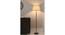 Toby Off White Shade Floor Lamp With Black Metal Base (Polished Black) by Urban Ladder - Design 1 Side View - 632126