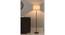 Tom Off White Shade Floor Lamp With Black Metal Base (Polished Black) by Urban Ladder - Ground View Design 1 - 632144